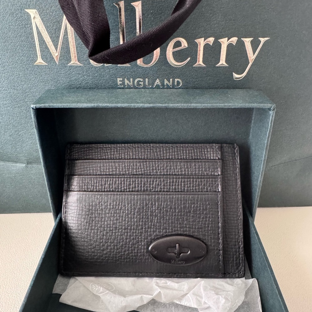 Mulberry Black Leather Card Holder